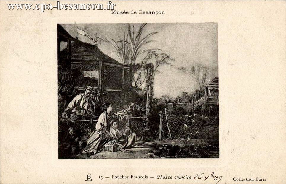 Musée de Besançon - 13 - Boucher François - Chasse chinoise
